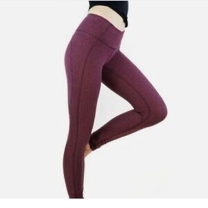 LULULEMON Mini Stripe Legging Maroon Size 6